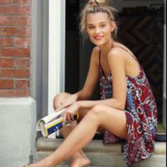 NWOT Women's FREE PEOPLE‎ Americana Paisley Patterned Dress | Size XS - Picture 1 of 6